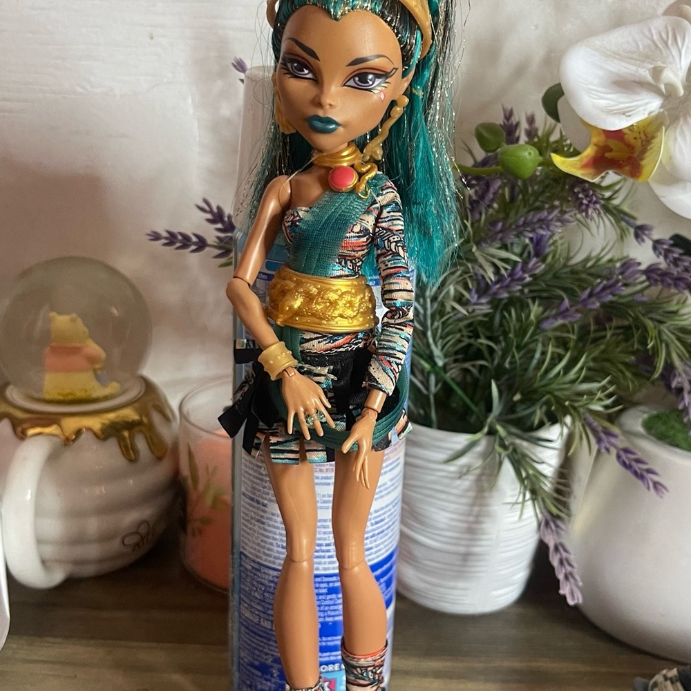Monster High Doll with Teal and Gold Accents